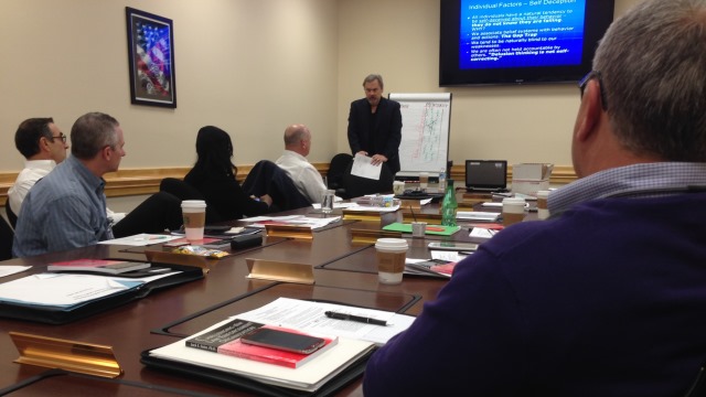 Dr. Jack Enter provides leadership training to the FLETA Board at a special meeting January 27-29, 2015.