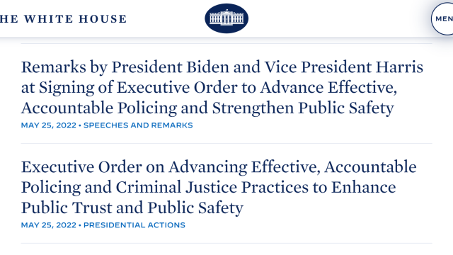 White House.gov Briefing Room Website