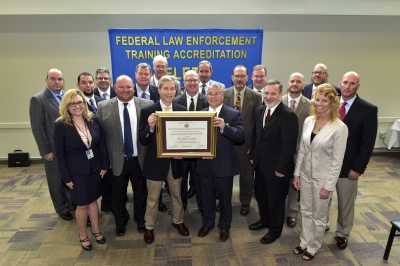 Members of FLETC received the FLETA Certificate of Reaccreditation