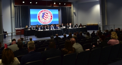 Attendees watch the FLETA Board Business Meeting