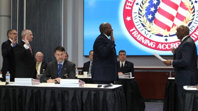 FLETA Board Executive Committee members are sworn in FLETA Board Executive Committee members are sworn in