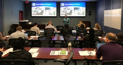 Program Manager Christiana Halsey delivering a FLETA Fundamentals Program Manager Christiana Halsey delivering a FLETA Fundamentals