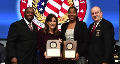 (pictured left to right) James Ward, FLETA Board Chair, Rhonda Meehan, Trina Harrison, and Joe Collins (pictured left to right) James Ward, Rhonda Meehan, Trina Harrison, and Joe Collins