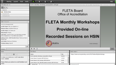 FLETA Monthly Workshop screen online FLETA Monthly Workshop screen online