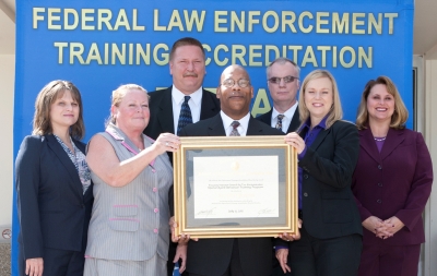 Annette Scanlon, Trng Spc; Kay Arthur, Accreditation Mgr; Michael Radetic, ASAIC; Michael Delgado, Assist IG for Investigations; Marvin Weindorff, SA; Gayle Hatheway, SAIC; and, Jacquelyn Ellison, SA Annette Scanlon, Trng Spc; Kay Arthur, Accreditation Mgr; Michael Radetic, ASAIC; Michael Delgado, Assist IG for Investigations; Marvin Weindorff, SA; Gayle Hatheway, SAIC; and, Jacquelyn Ellison, SA