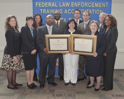 L to R: Dr. Molly Wankel; Doris Hasler; Lori Morell; James Newman, Dep Chief ATF Academy; John Williams, Chief ATF Nat Academy; Theresa Stoop, Assist Dir HR and Prof Dev; Russell Curry; Todd Jones; Elizabeth O’Brien; Gus Jakowitsch; Delmaria Cole-Bigelow L to R: Dr. Molly Wankel; Doris Hasler; Lori Morell; James Newman, Dep Chief ATF Academy; John Williams, Chief ATF Nat Academy; Theresa Stoop, Assist Dir HR and Prof Dev; Russell Curry; Todd Jones; Elizabeth O’Brien; Gus Jakowitsch; Delmaria Cole-Bigelow