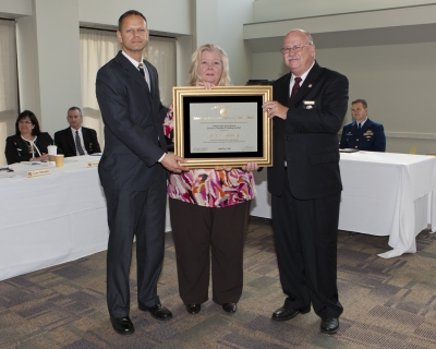 Ronald Ward, FLETA Board Chairperson, Kimberly Canitz, USSS Accreditation Manager, Dr. Gary Mitchell, FLETA Executive Director Ronald Ward, FLETA Board Chairperson, Kimberly Canitz, USSS Accreditation Manager, Dr. Gary Mitchell, FLETA Executive Director