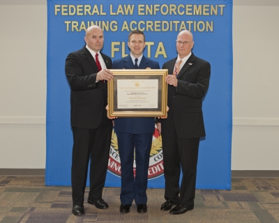 Terry Walsh, Assistant Training Officer; CDR Tom F. Walsh Jr., Commanding Officer; Rick D. Giovengo, Accreditation Manager Terry Walsh, Assistant Training Officer; CDR Tom F. Walsh Jr., Commanding Officer; Rick D. Giovengo, Accreditation Manager