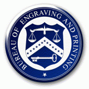 Bureau of Engraving and Printing seal Bureau of Engraving and Printing seal
